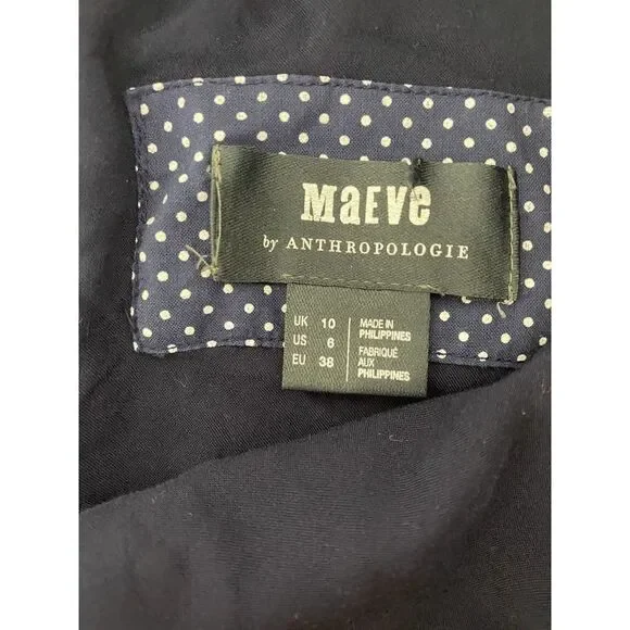 Cottagecore Maeve Floral Print Dress Blue Orange Yellow Puff Sleeve Twee Size 6 - Picture 7 of 11